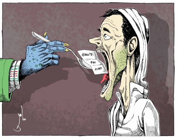 كاريكاتير بريشة سامر الشميري